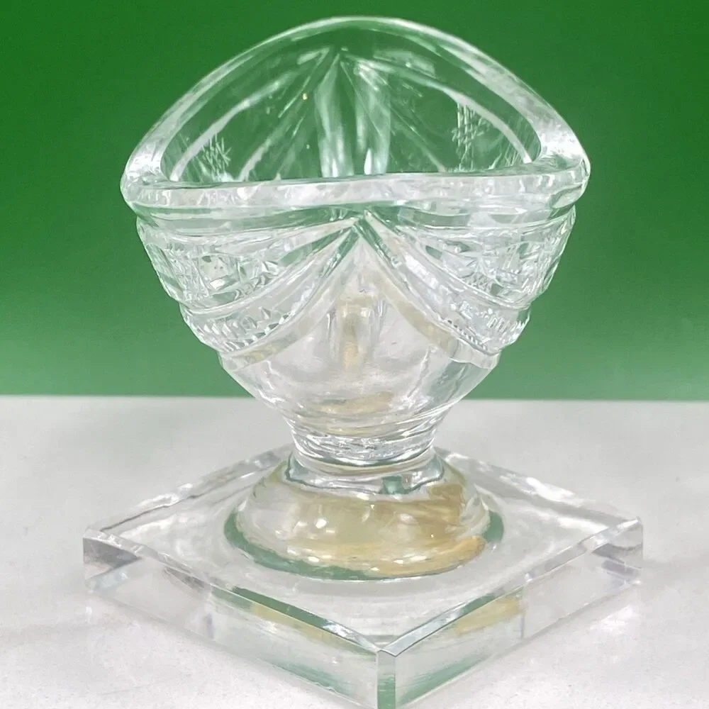 Vintage Waterford Crystal Araglin Salt Dip Cellars Boat Shaped